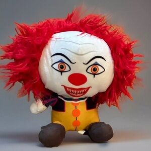 TOY FACTORY “IT The Movie” HORROR Pennywise Clown PLUSH Doll 10" BIG HEAD